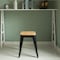 Vintiquewise 17-in. Medium Decorative Accent Bar Stool for Indoor and Outdoor, Wooden Brown and Metal Black QI004465.M - alternate 6